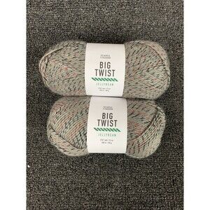 Lot Of 2 Big Twist Jellybean, Colorway Rock Candy, NEW 218.7yds Ea, 3.5oz